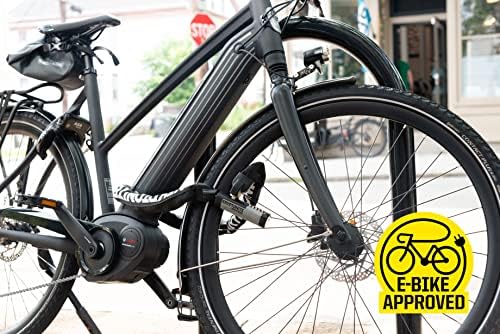 קריפטונייט קריפטולוק 912 9.5 ממ משולבת שרשרת אופניים מנעול, שחור