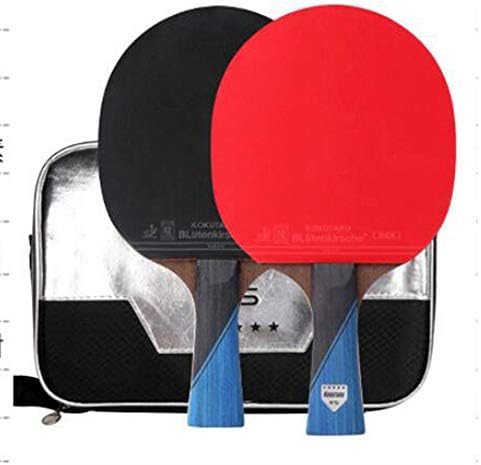סט מחבט פונג פינג פינג, 2 עטלפי טניס שולחן, מתאימים לאימונים יומיים, עמידים בלאי/כפי שמוצג/c