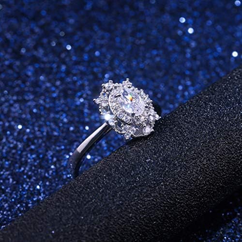 2023 מתכת מותאמת אישית חדשה יהלום מלא מיקרו -סירקון זירקון נשי טבעת נשי מתנה טבעות מהנות לנשים