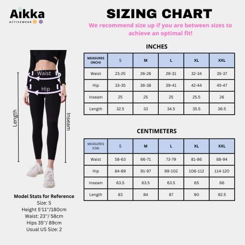 Aikka -Activewear חותלות של Cora - חותלות סופר נמתחות גבוהות לנשים ליוגה פילאטיס אימון חותלות צבעוניות
