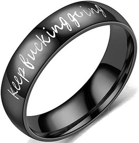 6 ממ נירוסטה לשמור מזוין הולך השראה עידוד נישואים טבעת