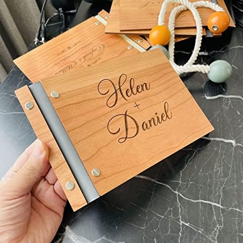 DLVKHKL שלט ספר אורחים מותאם אישית לחתונה חתימות אורח חתימות אלבום ספרים טבילה קישוט Mariage