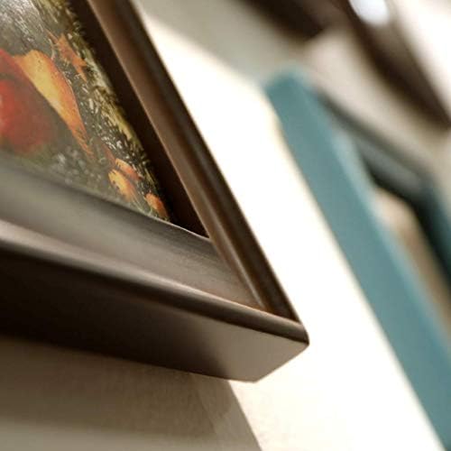 מסגרת קיר צילום DLVKHKL לגלריית קיר תפאורה תצוגה צילום קיר סלון חדר אוכל רטרו עץ מוצק קיר יצירתי תלוי