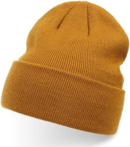 זימוו כפת כובע לנשים גברים אקריליק חורף כובע לסרוג גולגולת כובע חם סקי כובעי באזיקים כפה