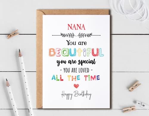 ננה אתה יפה אתה מיוחד-ננה יום הולדת כרטיס שיר כרטיס עבור ננה-יום הולדת כרטיס עבור ננה-כרטיס עבור ננה