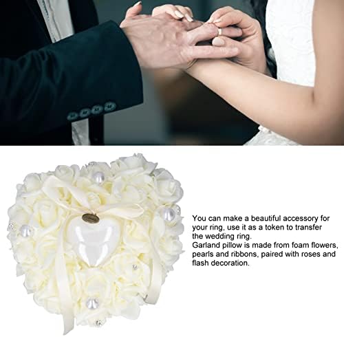 זארודיס רומנטי חתונה תכשיטי מקרה, יד סרטי עיצוב לדעוך התנגדות חתונה כרית תיבת עבור מקורה עבור חוף חתונות