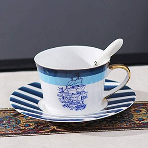 כוס קפה קרמיקה של FOVKP, כוס תה בסגנון סיני עם ידית, כוס תה ביתית, חומר קרמי, מתאים למשרד ביתי, בית קפה