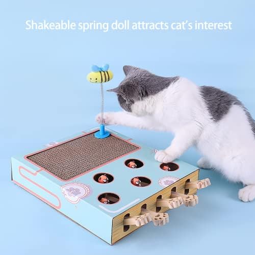 צעצועי חתול של פופומארי, צועדים אסיית שומה צעצועי חתול אינטראקטיביים לחתולים מקורה חתלתולים כלבים כלבים מחמד