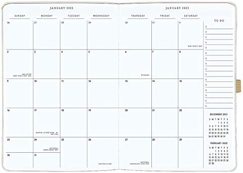 מתכנני מעצבי גרפיק - לוח שנה מיום בן 18 חודשים - נמר מודרני - מתכנן חודשי לעסקי עור טבעוני עם סדר יום ותווים שבועיים