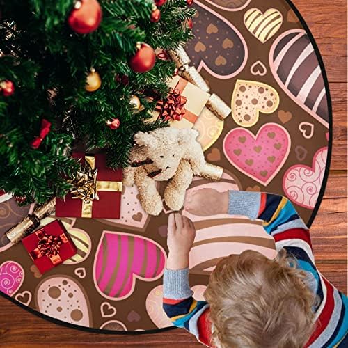 ViseSunny עץ חג המולד מחצלת שוקולד דפוס מתוק עץ לב מעמד מחצלת מגן רצפת סופג עץ עץ מחצלת מגש לחג ההודיה