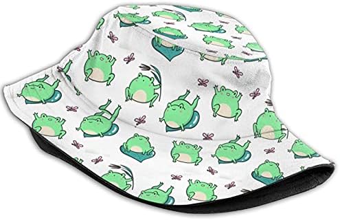 צפרדע ופטריות דלי כובע לגברים נשים יוניסקס דייג כובע מתקפל כובעי קיץ שמש טיולים חוף נסיעות כובעים
