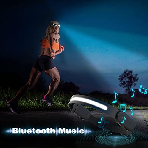 פנס LED Bluetooth נטען נטען, פנס פנס בהיר של 230 מעלות עם חיישן תנועה, פונקציית טלפון ומוזיקה חדשה,