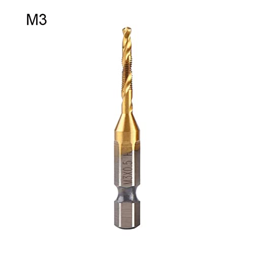 חוט מטרי ברז מקדח מקדח במהירות גבוהה חתיכות מקדח פלדה הגדרת M3 M4 M5 M6 M8 M10 HEX SHANK BRECK