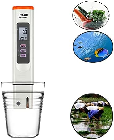 כלים לבריכת Guizhoujiufu דיגיטלי pH-80 מד טמפרטורה pH אטום למים עם תפקוד כיול אוטומטי