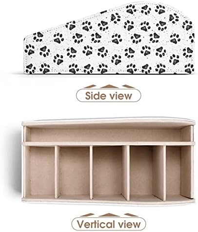 הדפסת כלבים מדפיס מחזיק בשלט רחוק קופסת מארגן אחסון עור PU עבור שולחן העבודה מחוץ לבית
