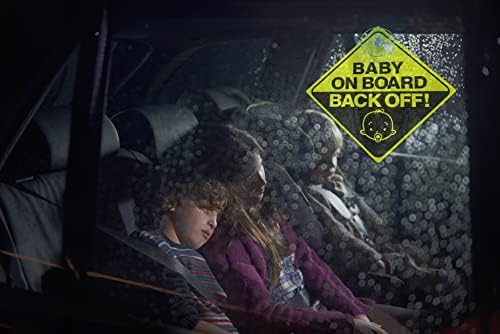2 מחשב תינוקות על מדבקות על סיפון למכוניות, תינוק על סימני רכב סימני רכב בטיחות מדבקות אזהרה השתקפות מדבקות