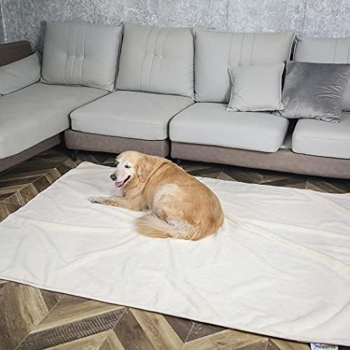 WOWOHPET שמיכות כלבים אטומות למים לכלבים גדולים, 50 × 60 שמיכות לחיות מחמד דו צדדי למיטה, ספה,