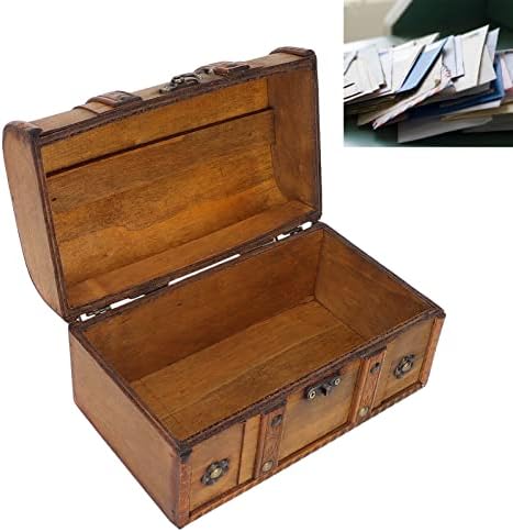 קופסת עץ, אחסון תא מטען אלגנטי סגנון וינטג