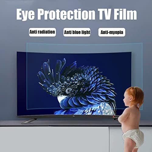 סרט מגן על מסך טלוויזיה אנטי שריטה בגודל 32-75 אינץ ' - מגן מסך אנטי סנוור/פילטר אנטי- UV/חלבון