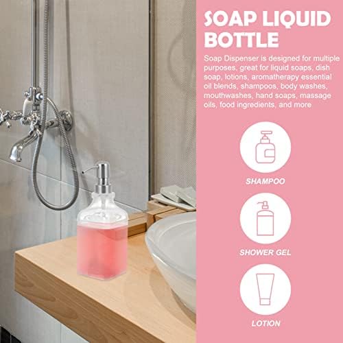 מחסן שמפו למילוי חוזר לבקבוק מתקן קרם סבון סבון סבון סבון ריק שמפו ניתן למילוי מחדש עם משאבות למרכך