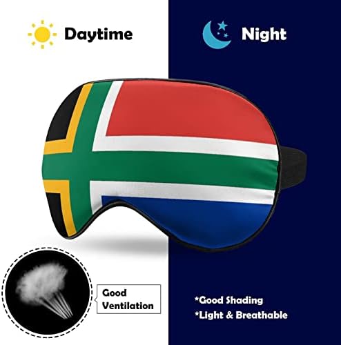 דגל צלב נורדי דרום אפריקה כיסוי מסיכת עיניים רכה מכסה אפקטיבי הצללה מסכת שינה נוחות עם כיסוי עיניים עם