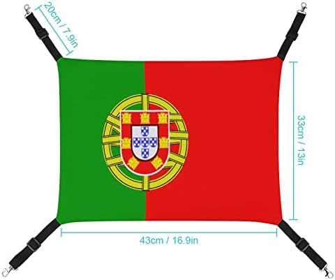 דגל פורטוגל כלוב חיות מחמד ערסל מיטת חיות מחמד קטנה וקלה, המתאימה לבתי חולים לחיות מחמד, משפחות ונסיעות