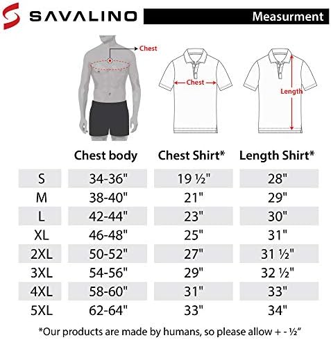 חולצות פולו לגברים של סוואלינו חומר מנדף זיעה ומתייבש מהר, גודל ס-5 ליטר…