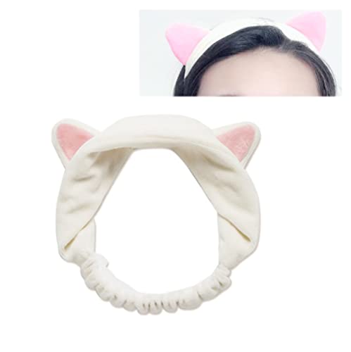 אוזני חתול איפור בגימור עבור נשים בנות לטיפוח העור חתול ספא סרטי ראש עבור כביסה פנים מקלחת סרטי