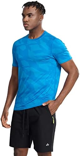 חולצות אתלטיות של זנג'ו שרוול קצר שרוול מהיר ריצה יבש אימון טריקו לחות פיתול ביצועים פעילים טי.