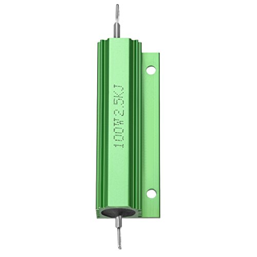 UXCELL® 2 PCS אלומיניום נגן מארז 100W 2.5K אוהם ירוק ירוק לממיר החלפת LED 100W 2.5K RJ