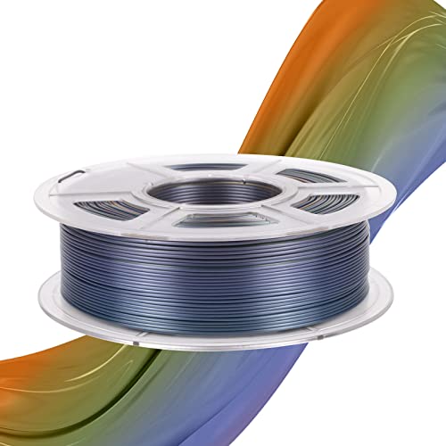 IEMAI משי משי PLA נימה + חוט פטג שקוף PETG כתום כחול, 3 חבילות 3 קג