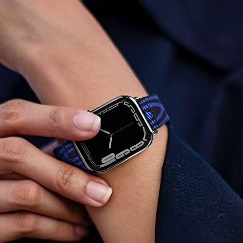 Nereides תואם להקת Apple Watch 38 ממ/40 ממ/41 ממ, רצועת ניילון יוקרתית עם עיצוב לולאה ארוגה לסדרת IWatch 8/7/6/5/4/3/2/1/SE,