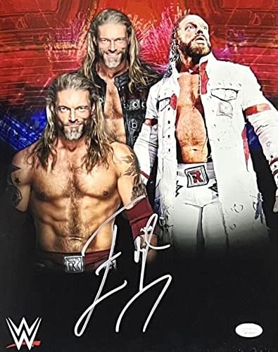 WWE בלעדי קצה חתום על חתימה 11x14 תמונה JSA אימות 11 - תמונות היאבקות חתימה