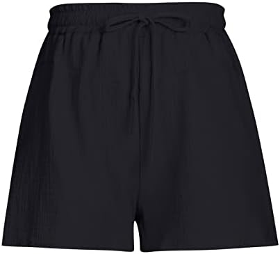 מכנסי קיץ LMSXCT לנשים מכנסיים קצרים קלים משקל קלים משקל קזים משולבים מלחמה אלסטית חוף מכנסי