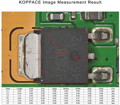 Koppace 4K HD מדידת מיקרוסקופ 20x-200x יכול לצלם תמונות וסרטונים ולשמור מיקרוסקופ נתוני מדידה של מיקרוסקופ