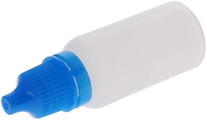 בקבוקי טפטפת פלסטיק של יוטאגוס, בקבוק טפטפת נוזלי סחיט ריק 15 מיליליטר עם מכסה, חבילה כחולה של 50