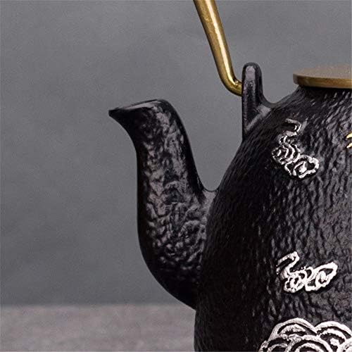 תה ברזל קומקום עתיק קומקום ברזל יפני בסגנון יפני קומקום ברזל בעבודת יד קומקום ברזל לא מצופה קומקום קומקום,