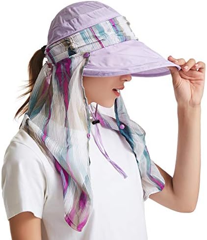 אייקולור נשים כובעי שמש upf 50+ רחב שוליים קרם הגנה חיצוני הגנה על שמש כובעי דיג כובע דיג