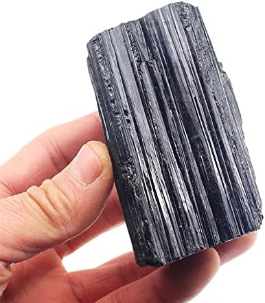 קסם טבעי של Oureco 30-400 גרם חצץ טורמלין שחור טבעי חצץ גולמי דגימה מינרלית ריפוי קריסטל