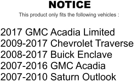 ערכת מסנני אוויר ותא לערכת שברולט טרברס GMC Acadia Buick מובלעת Saturn Outlook Limited KFL-100347
