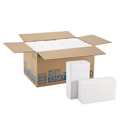 מגבות נייר ממוחזרות אולטרה -מחזרות של פסיפיק כחול פסיפיק על ידי GP Pro: 33587: 220 מגבות נייר לכל חבילה: 10 חבילות
