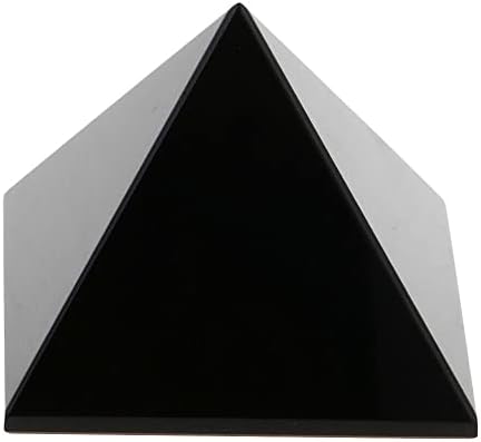 Sharvgun 1pc טבעי ריפוי אובסידיאני ריפוי פירמידה מינרלית גביש מינרלי פירמידה טבעית של אבן קוורץ