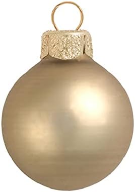 40CT כדור זכוכית זהב מטה קישוטי חג המולד 1.5
