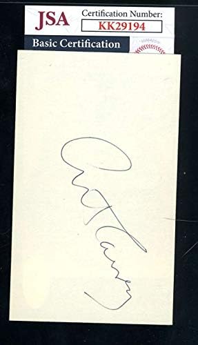 ארט קרני חתם על חתימת כרטיס אינדקס 3 על 5