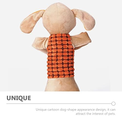 Ipetboom בעלי חיים ממולאים פורו קטיפה כלב חריקת צעצועים לבעלי חיים: צעצועים בגור כלב קטיפה בצורת כלב צעצועים
