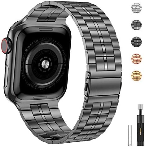 Qupei תואם להקות Apple Watch 42 ממ/44 ממ/45 ממ/49 ממ, רצועת נירוסטה דקיק במיוחד לסדרת Apple Watch 8/7/6/5/4/3/2/1/SE/UWWatch