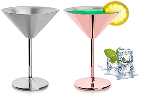 Yxbdn Creative Martini קוקטייל ויסקי זכוכית מותאמת אישית נירוסטה עיצוב שיק עיצוב בר יין מסעדת