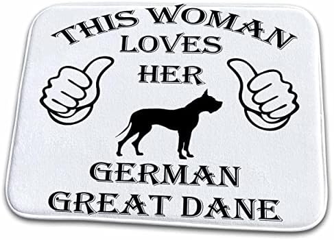 3drose sven herkenrath חיות מחמד - מעריץ מחמד נערות גרמנית כלב דיין נהדר - מחצלות ייבוש