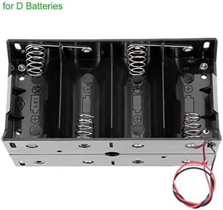 AEXIT 12V אספקת חשמל ומחזיק חשמל מחזיק כוח תיבת אחסון 8 x 1.5V D סוללות מוליכי חוט