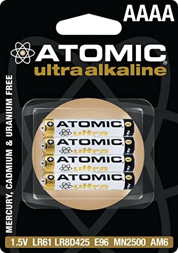 ATOMIC AAAA 1.5V LR61 E96 MN2500 AM6 סוללה אלקליין אולטרה